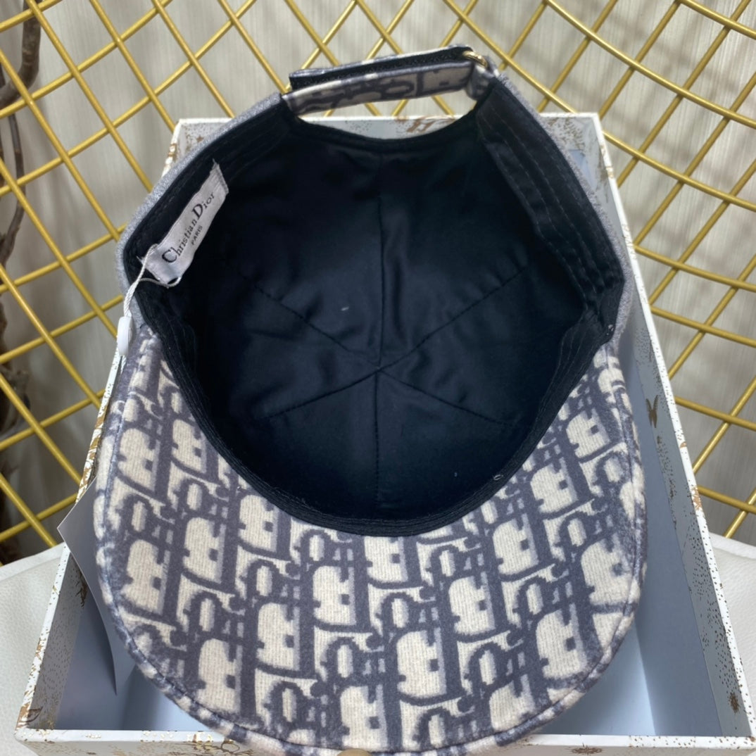 Vintage Oblique Wool Baseball Cap | Luxury Designer Hat