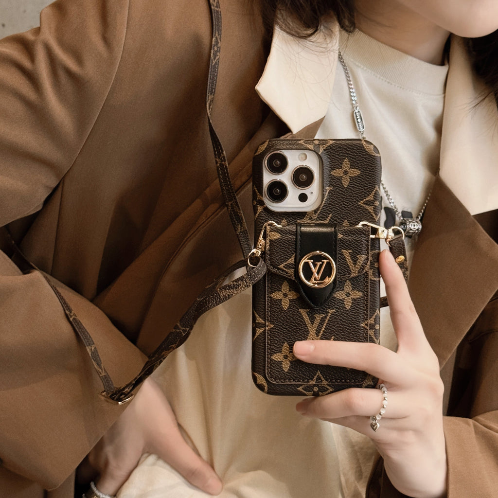 Θήκη για iPhone με αλυσίδα για κάρτα πολυτελείας