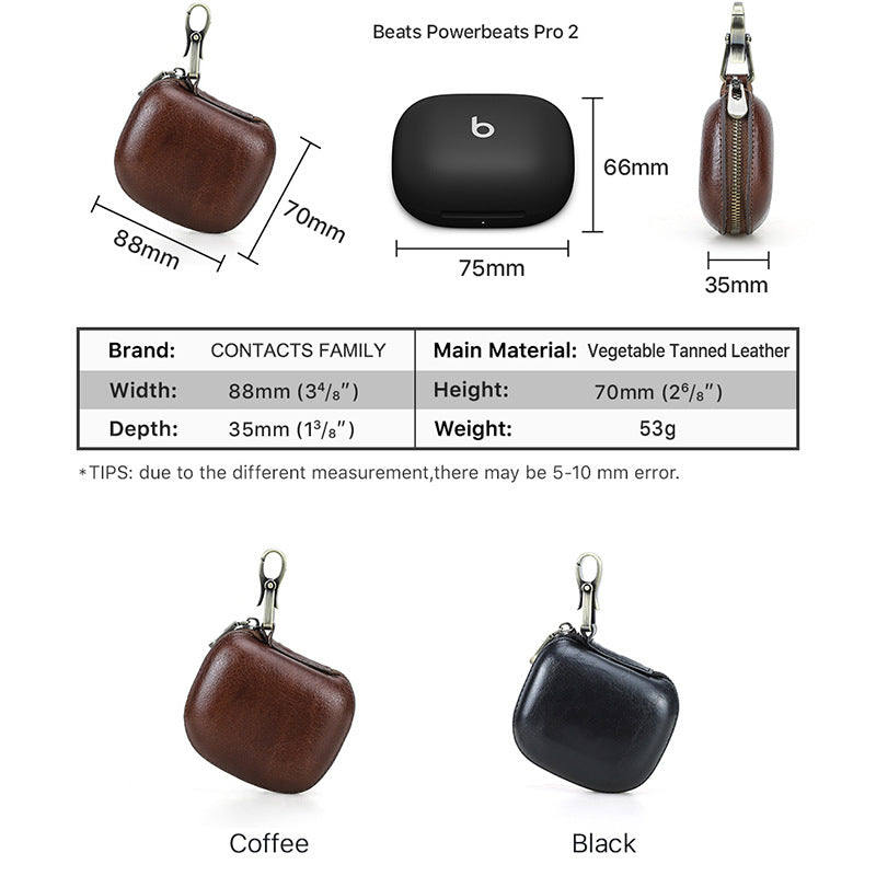 Genuine Leather Powerbeats Pro 2 Case