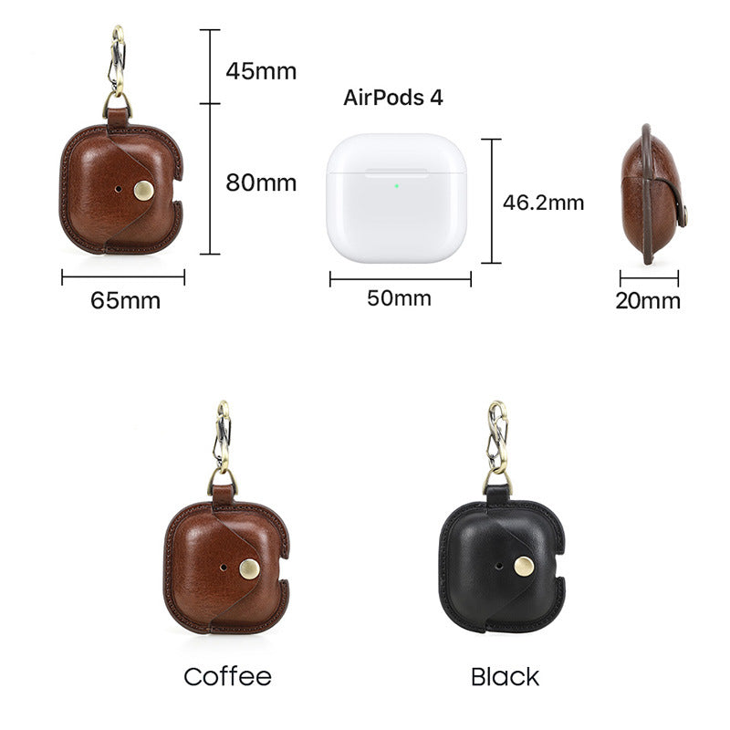 Genuine Leather AirPods 4 Case