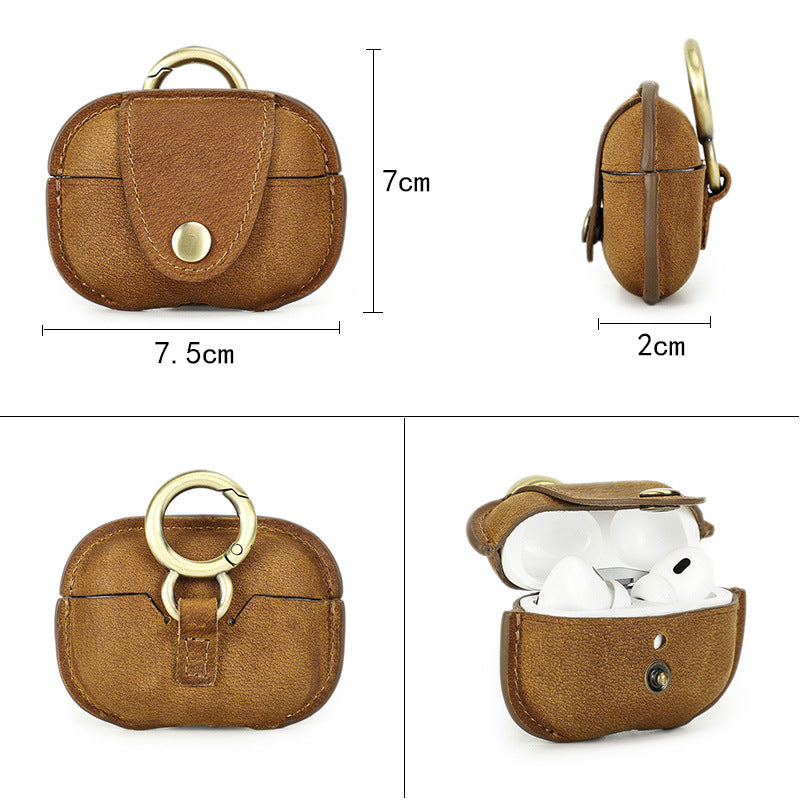 Airpods Pro 2 Leather Airpods Case with Clip