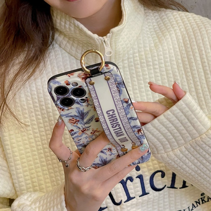 Μοβ μοβ & Λευκή θήκη για iPhone
