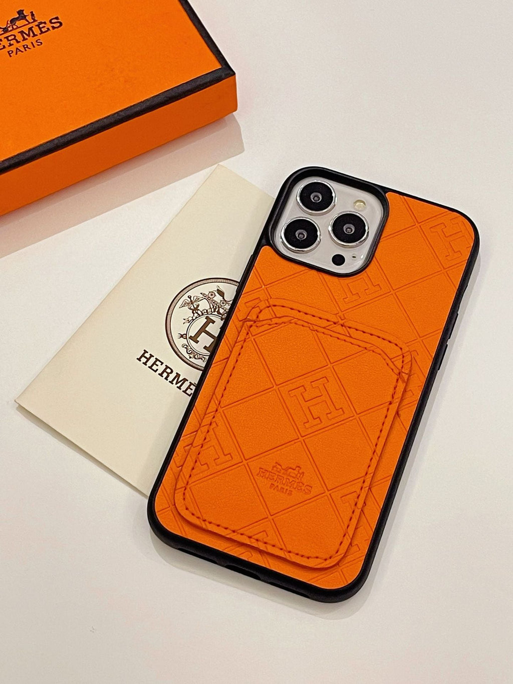 H Leren iPhone-hoesje met kaarthouder