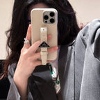 Luxus bőr fogantyús iPhone tok
