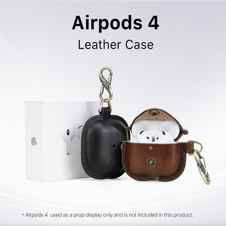 Genuine Leather AirPods 4 Case