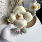 Lindo llavero de felpa de girasol – Colgante para bolso de muñeca Vivienne para mujer, decoración de mochila para coche<rAMP>
