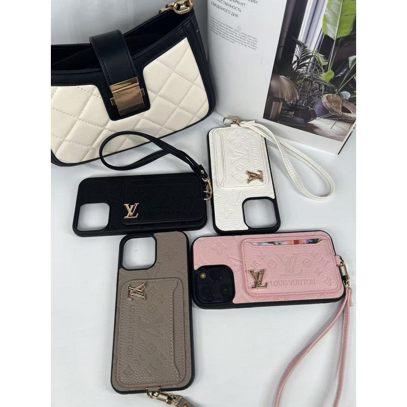 Роскошный чехол для iPhone в виде сумки для карточек четырех цветов
