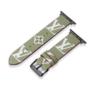 Leather Monogram Apple Watch Bands