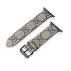 Leather Monogram Apple Watch Bands