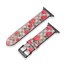 Leather Monogram Apple Watch Bands