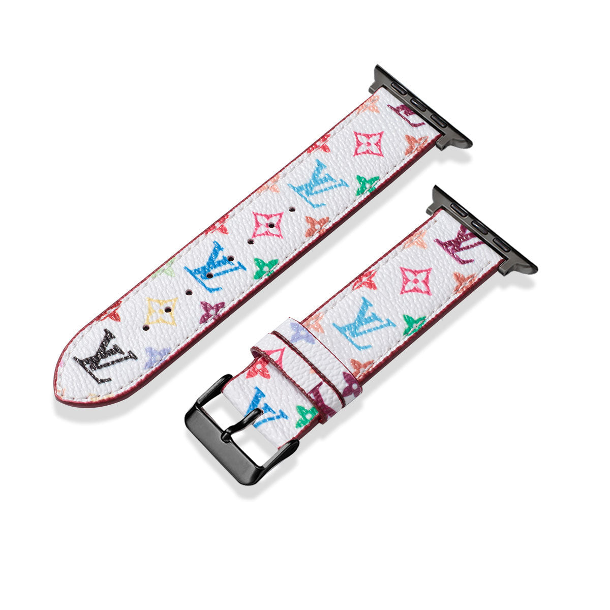 Leather Monogram Apple Watch Bands