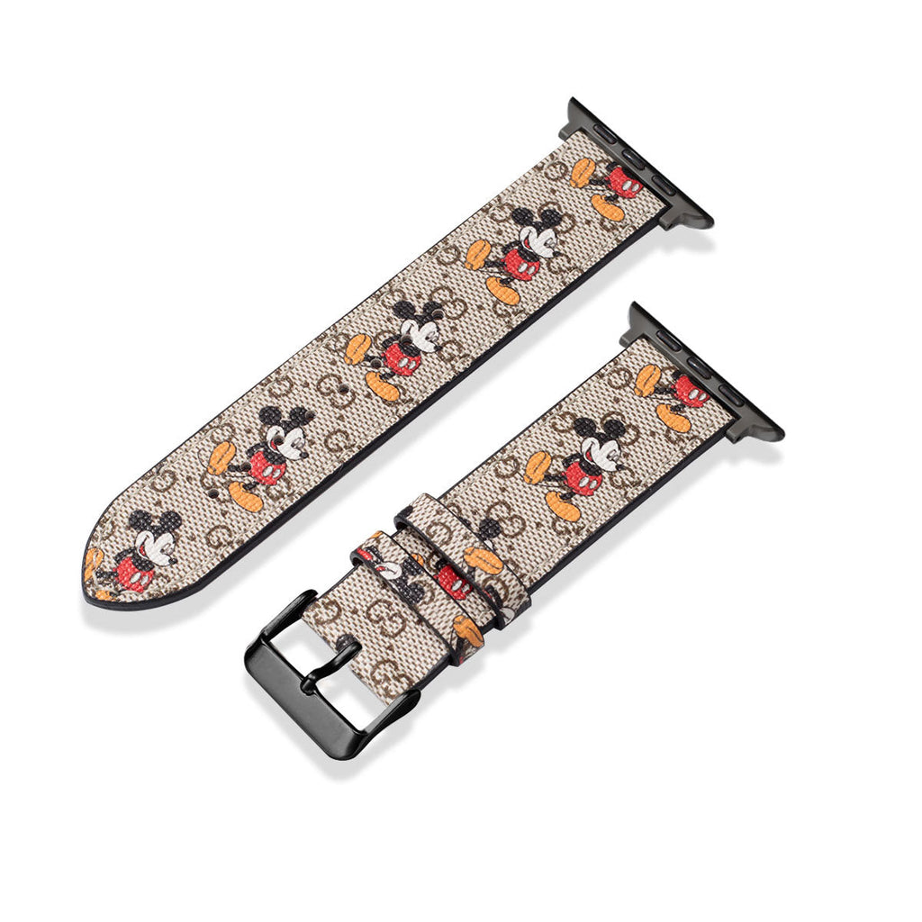 Leather Monogram Apple Watch Bands