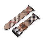 Leather Monogram Apple Watch Bands
