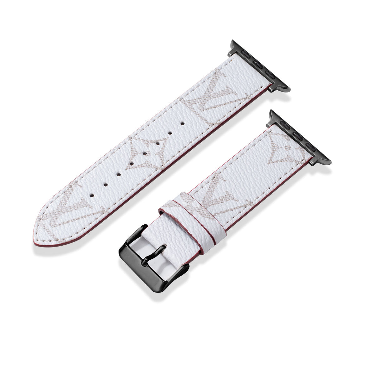 Leather Monogram Apple Watch Bands