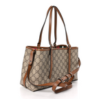 Classic Monogram Emblem Maxi Tote Bag Beige