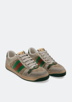Vintage‑Wash Retro Stripe Low‑Top Sneakers