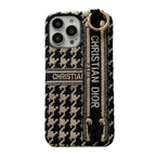 Capa para iPhone com pulseira Houndstooth da moda