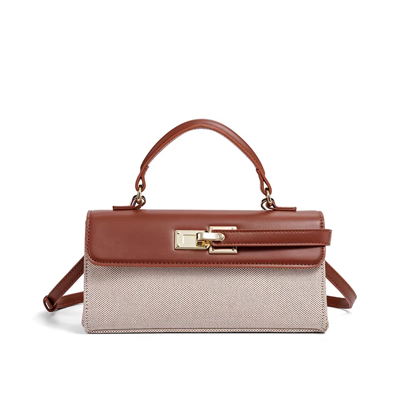 Luxury Brand Lock Design Tote Bag
