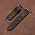 Leather Monogram Apple Watch Bands