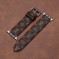 Leather Monogram Apple Watch Bands