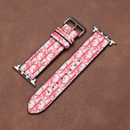 Leather Monogram Apple Watch Bands