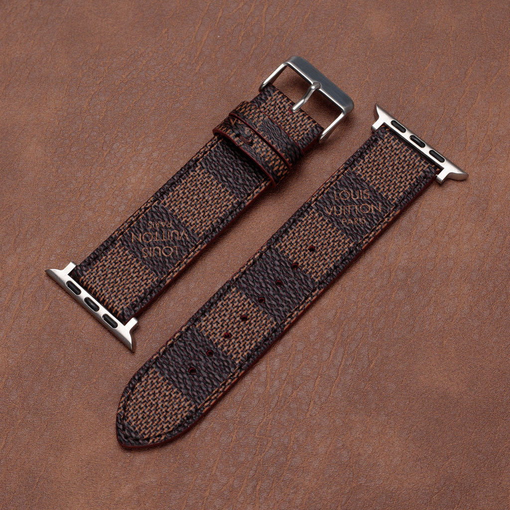 Leather Monogram Apple Watch Bands