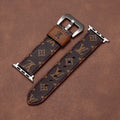 Leather Monogram Apple Watch Bands
