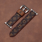 Leather Monogram Apple Watch Bands