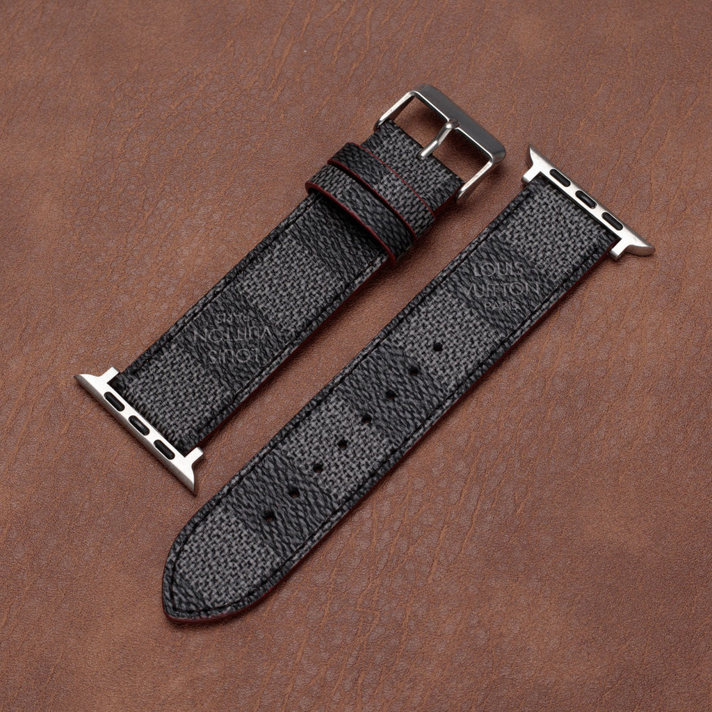 Leather Monogram Apple Watch Bands