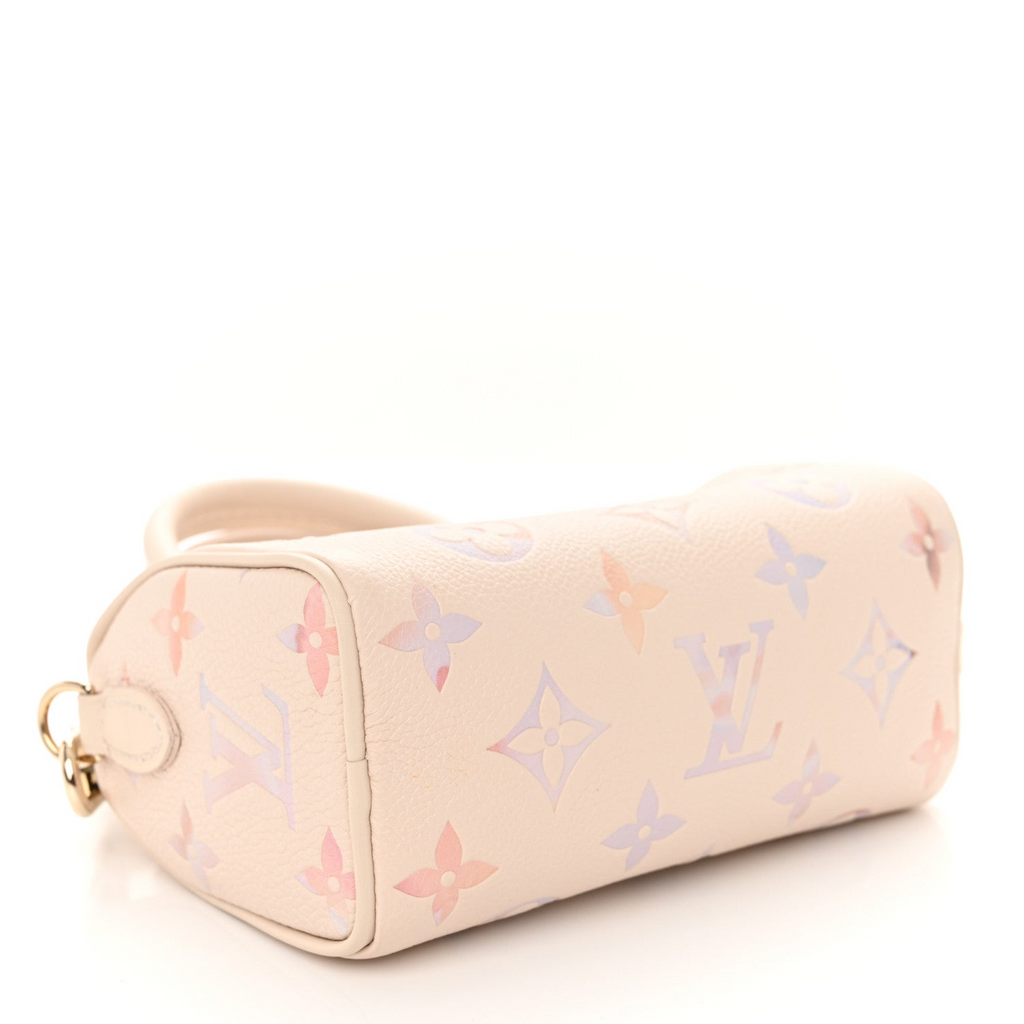 Dreamy Lavender Aquarel Gradient Mini Barrel Crossbody taske