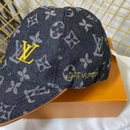 Luxury Embroidered Denim Baseball Cap