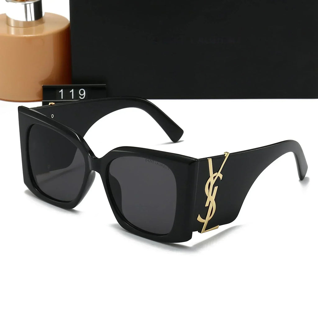 Óculos de sol luxuosos com armação grande Y-01
