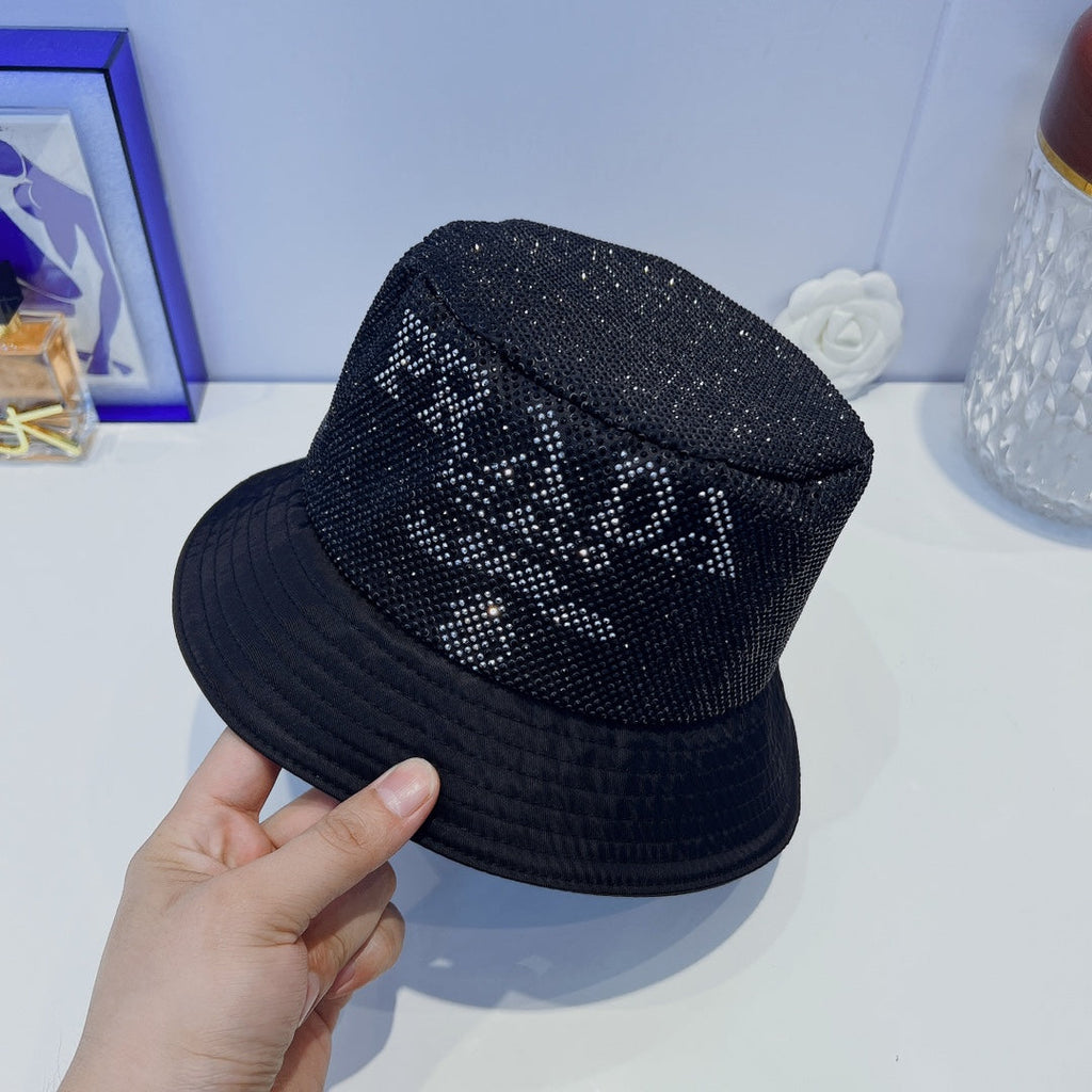 Fashion Full Crystal Bucket Hat