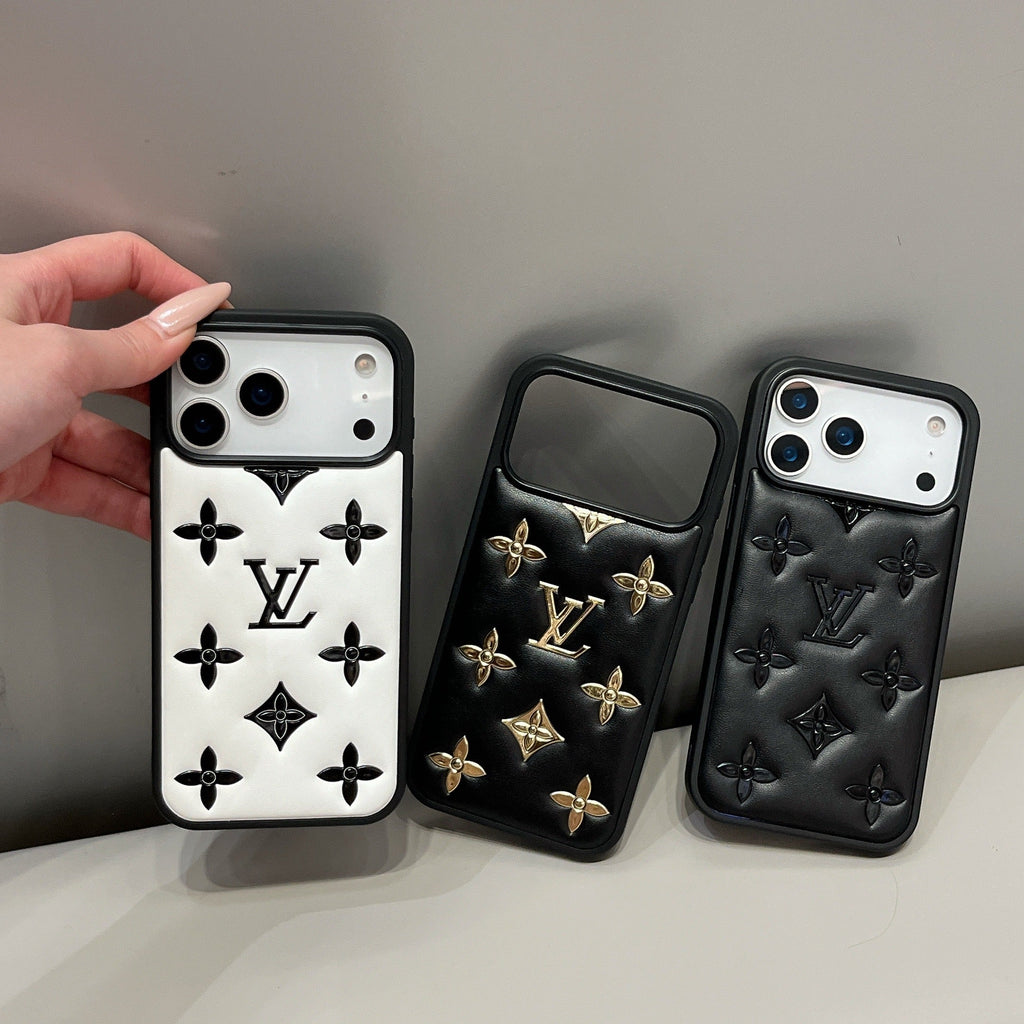 Luxus 3D dombornyomott dizájner iPhone tok