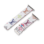 Leather Monogram Apple Watch Bands