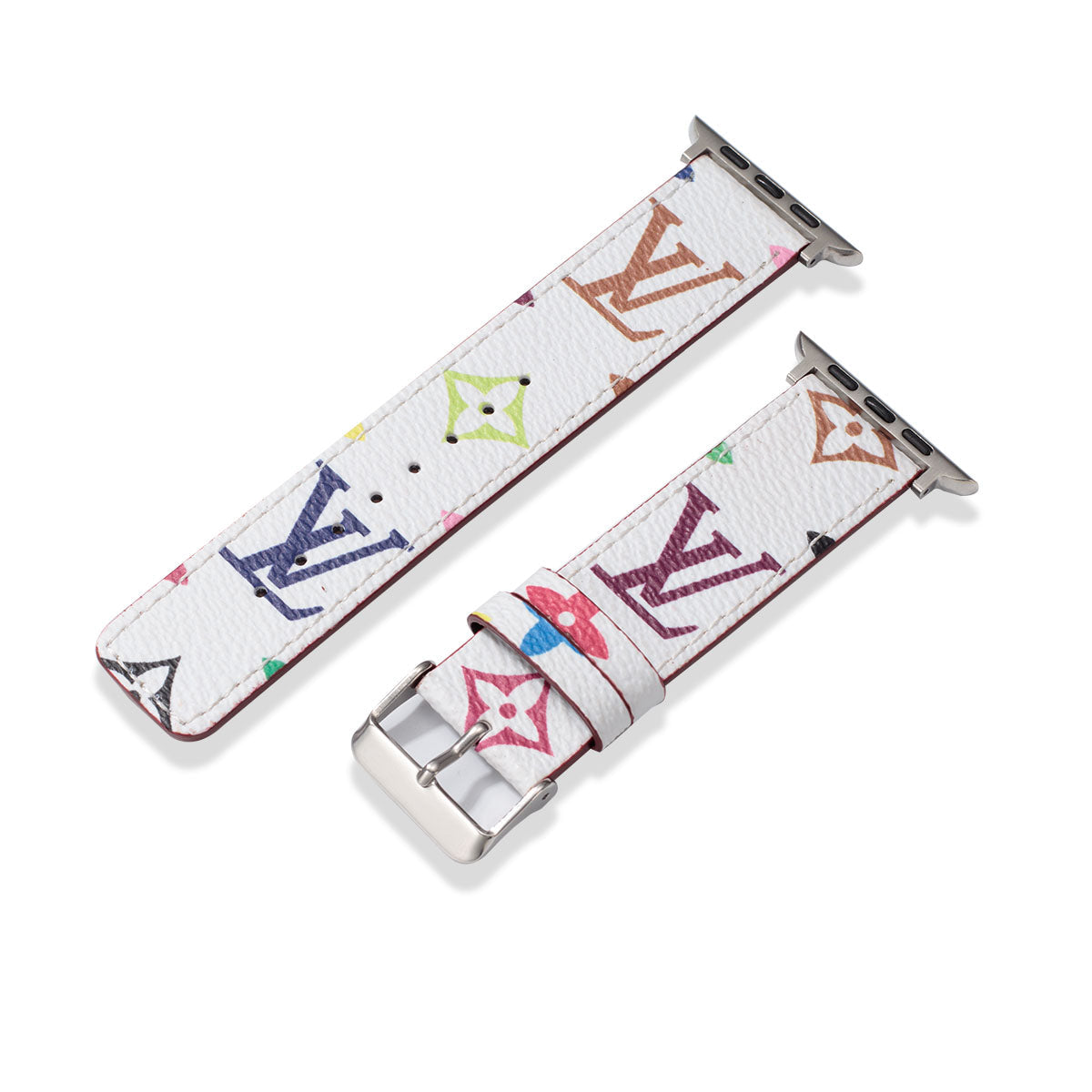 Leather Monogram Apple Watch Bands
