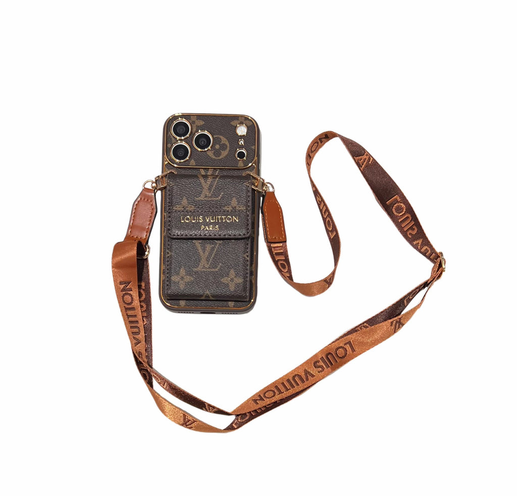 Ny klassisk luksus kortholder telefon etui 09