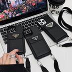 Lyxigt Crossbody-läderfodral för iPhone