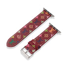 Leather Monogram Apple Watch Bands