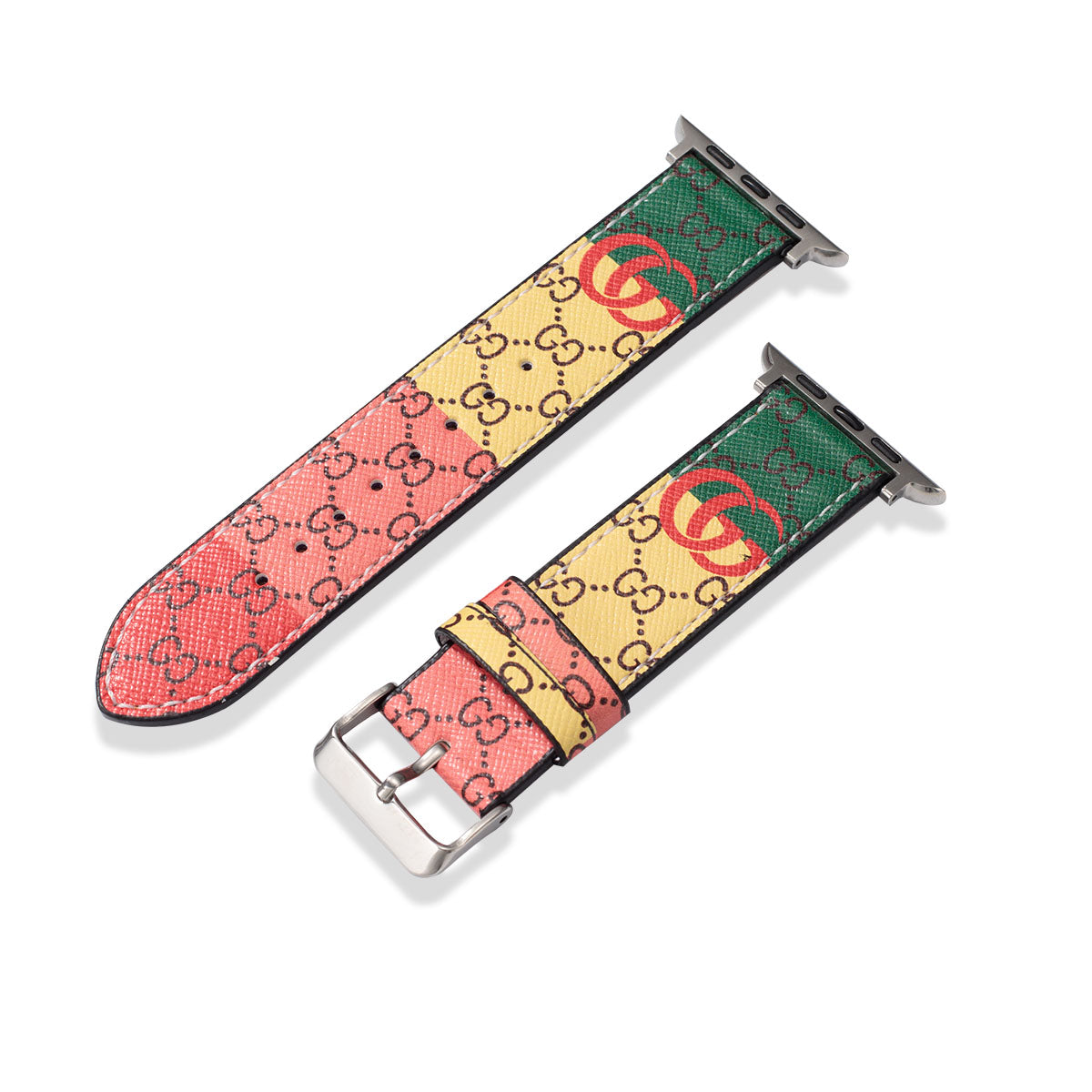 Leather Monogram Apple Watch Bands