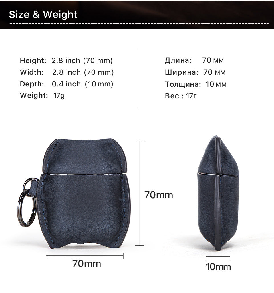 Genuine Leather AirPods 1/2 Case