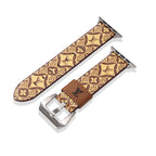 Leather Monogram Apple Watch Bands