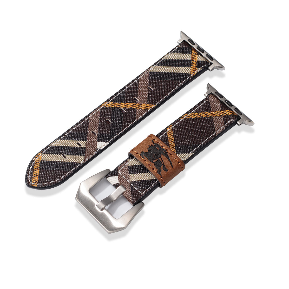 Leather Monogram Apple Watch Bands