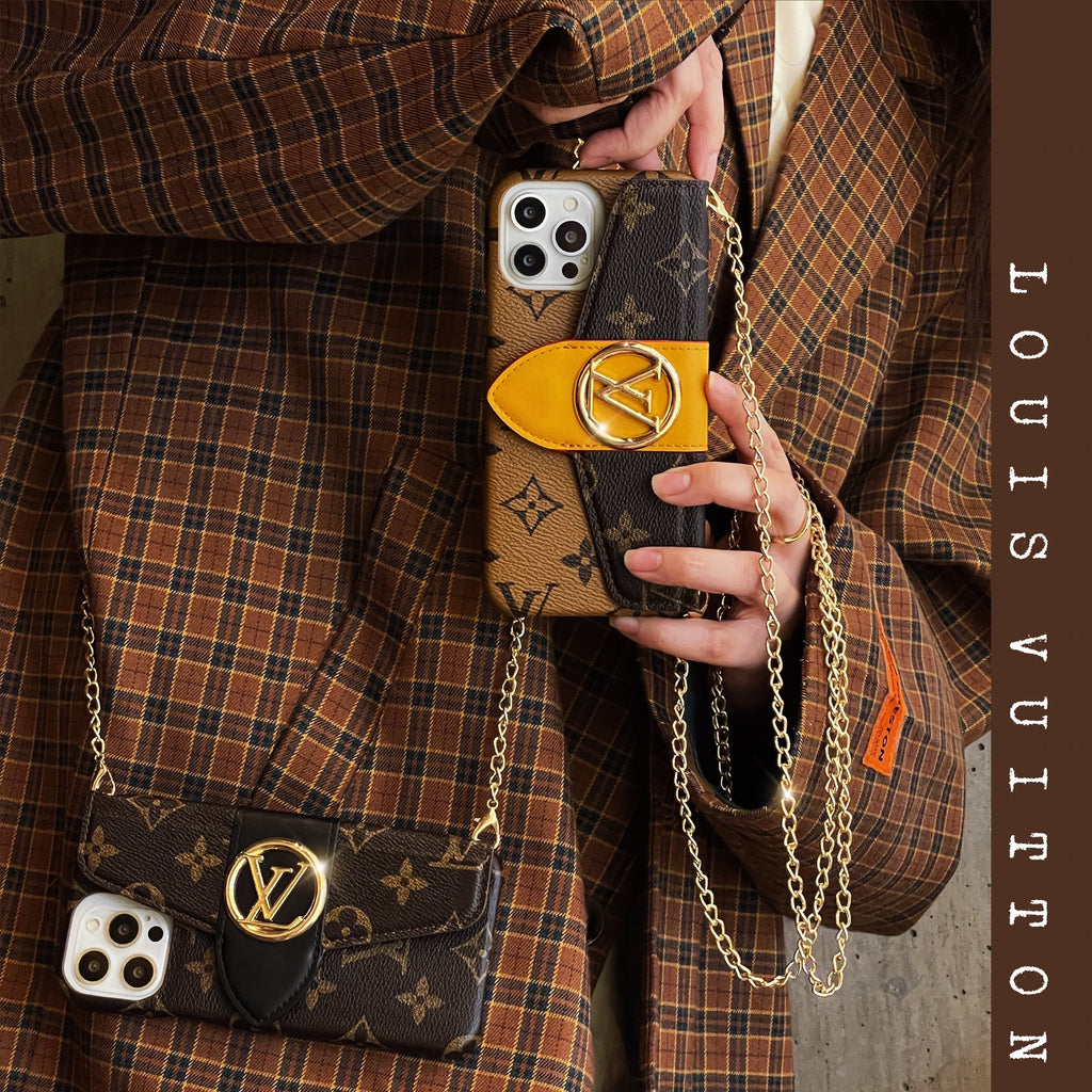 Luksusowe etui na karty CrossBody do iPhone'a