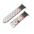 Leather Monogram Apple Watch Bands