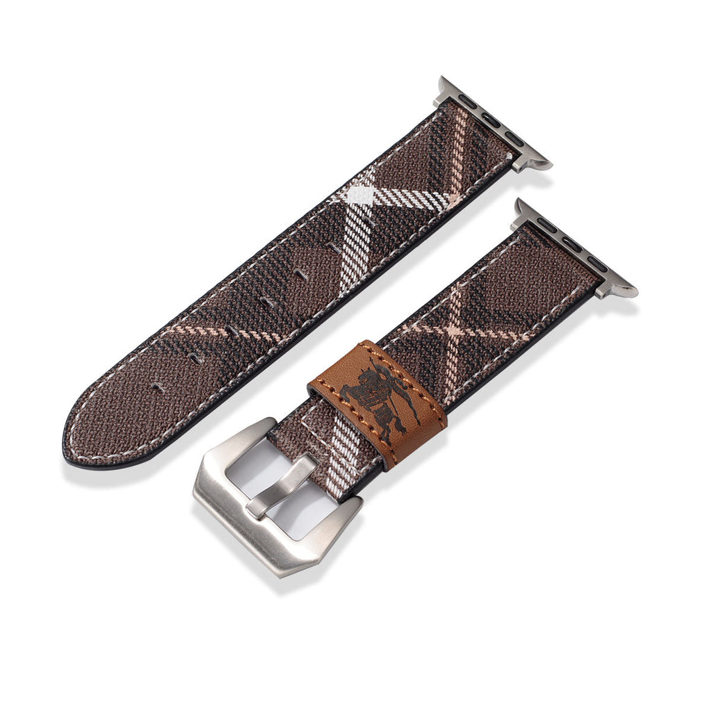 Leather Monogram Apple Watch Bands