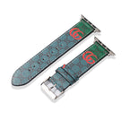 Leather Monogram Apple Watch Bands