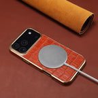 IPhone 케이스용 악어 무늬 가죽 케이스