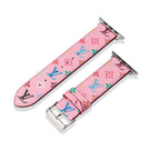Leather Monogram Apple Watch Bands
