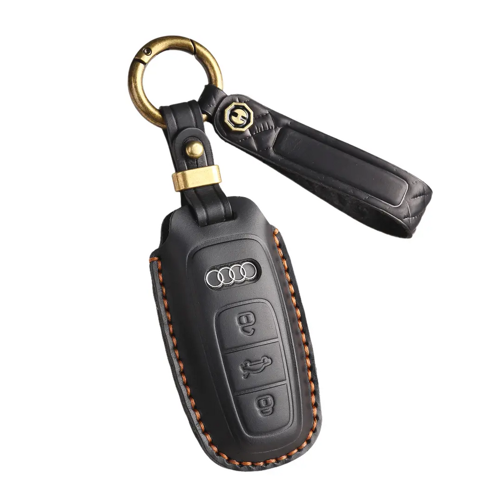 Top Grain Leather Audi Key Case